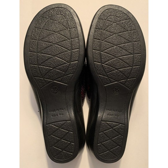 Flexus Anatomic Anti Shock Vera Pelle Rosette Leather Sz 5.5 Italian Sandal - Picture 6 of 7